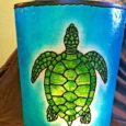 Logger Head Sea Turtle Lamp or Fish Swimming Lamp