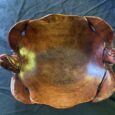 Large, Functional Double, Logger Head Sea Turtle Wood Serving Bowl