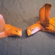 Logger Head Sea Turtles Wood Carving/Sculpture Wall ART  Single or Pair